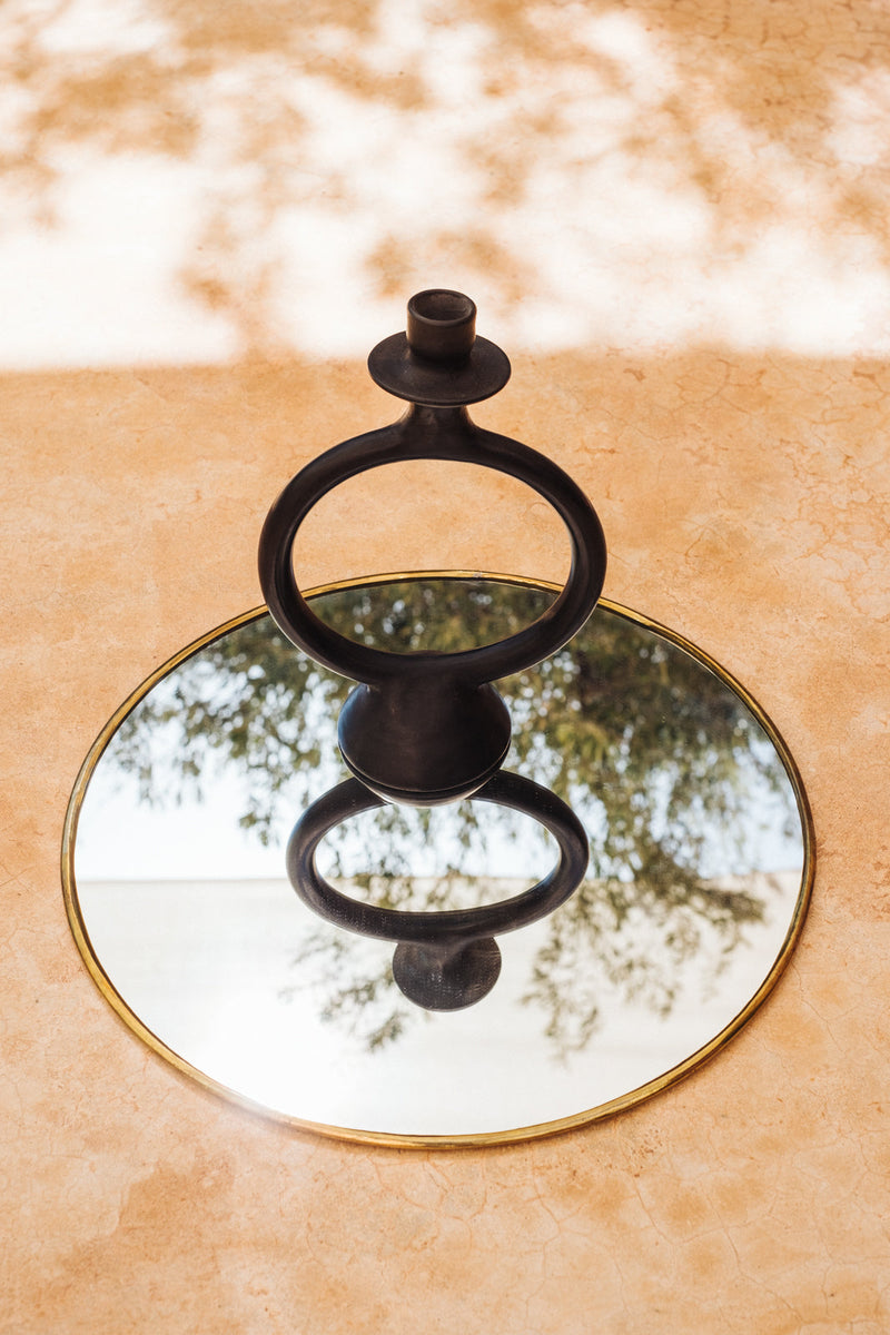 Ring Tadelakt Candleholder