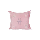 Cactus Silk Pillow Cover - light pink