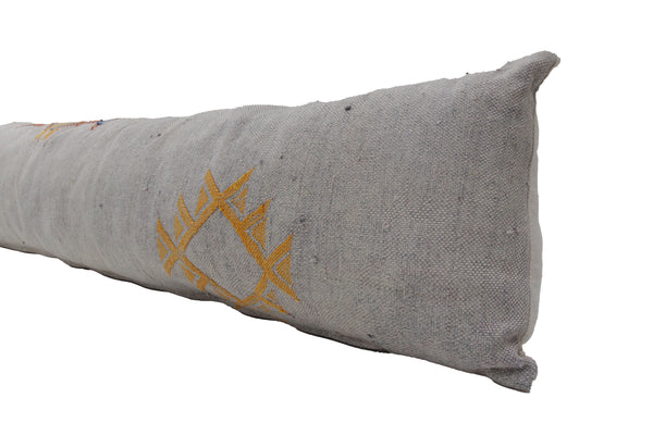 Cactus Silk Lumbar Pillow - Dove Grey