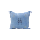 Cactus Silk Pillow cover - light blue