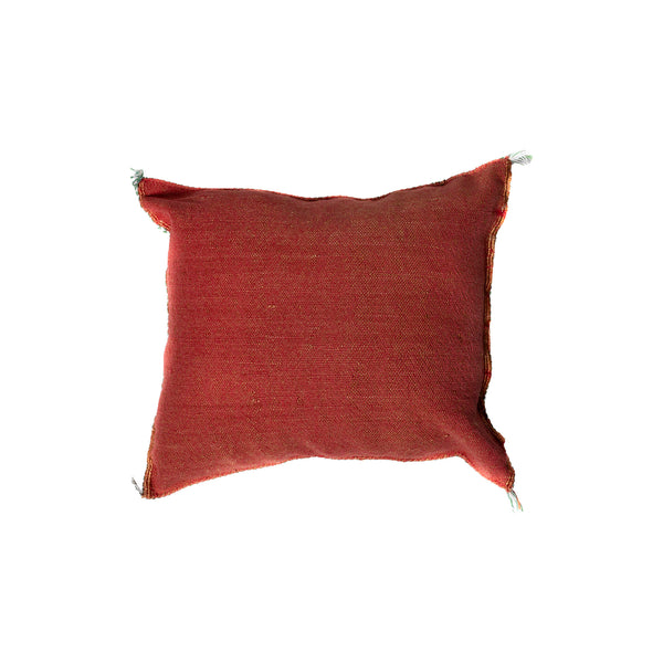 Cactus Silk Pillow Cover - Burgundy