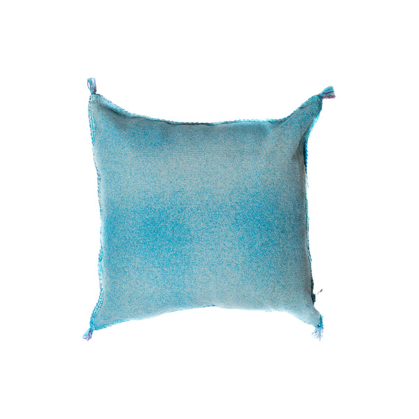 Cactus Silk Pillow Cover - Light Turquoise