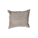 Cactus Silk Pillow Cover - Light Grey