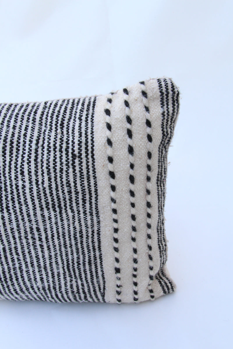 Vintage Wool Pillow Cover - Zebra